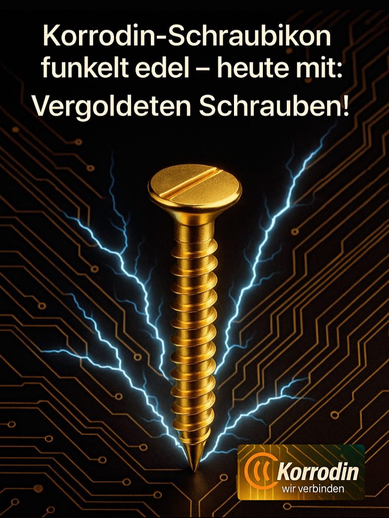 Korrodin-Schraubikon – heute im Fokus: Vergoldeten Schrauben!