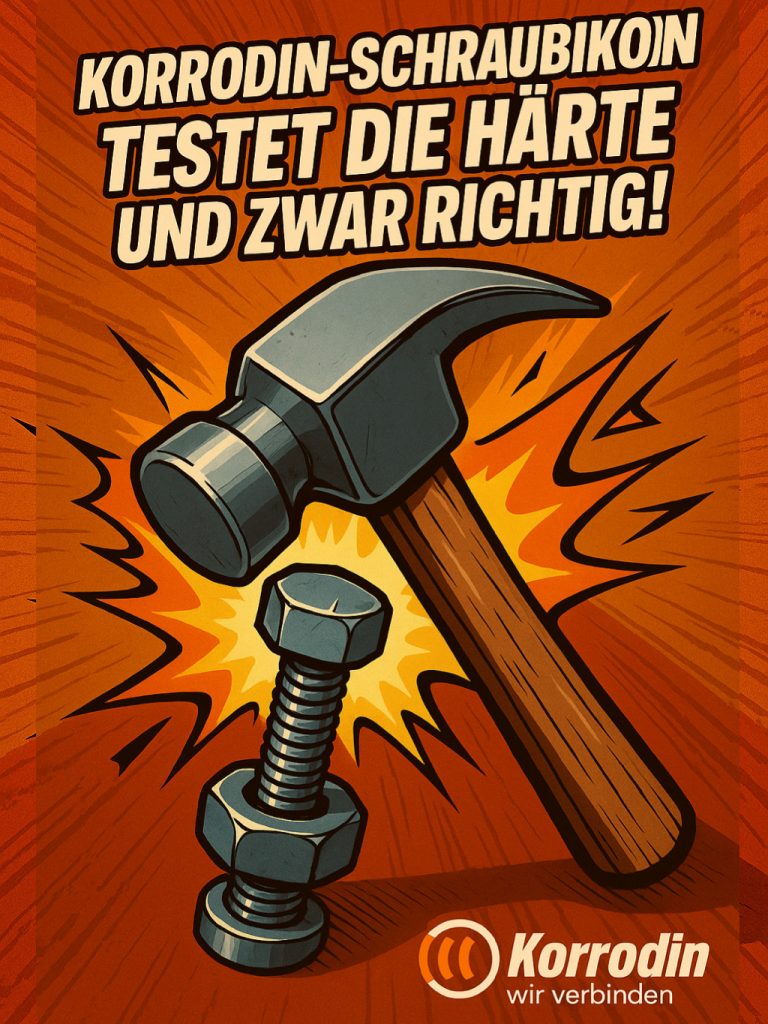 Korrodin-Schraubikon testet die Härte.