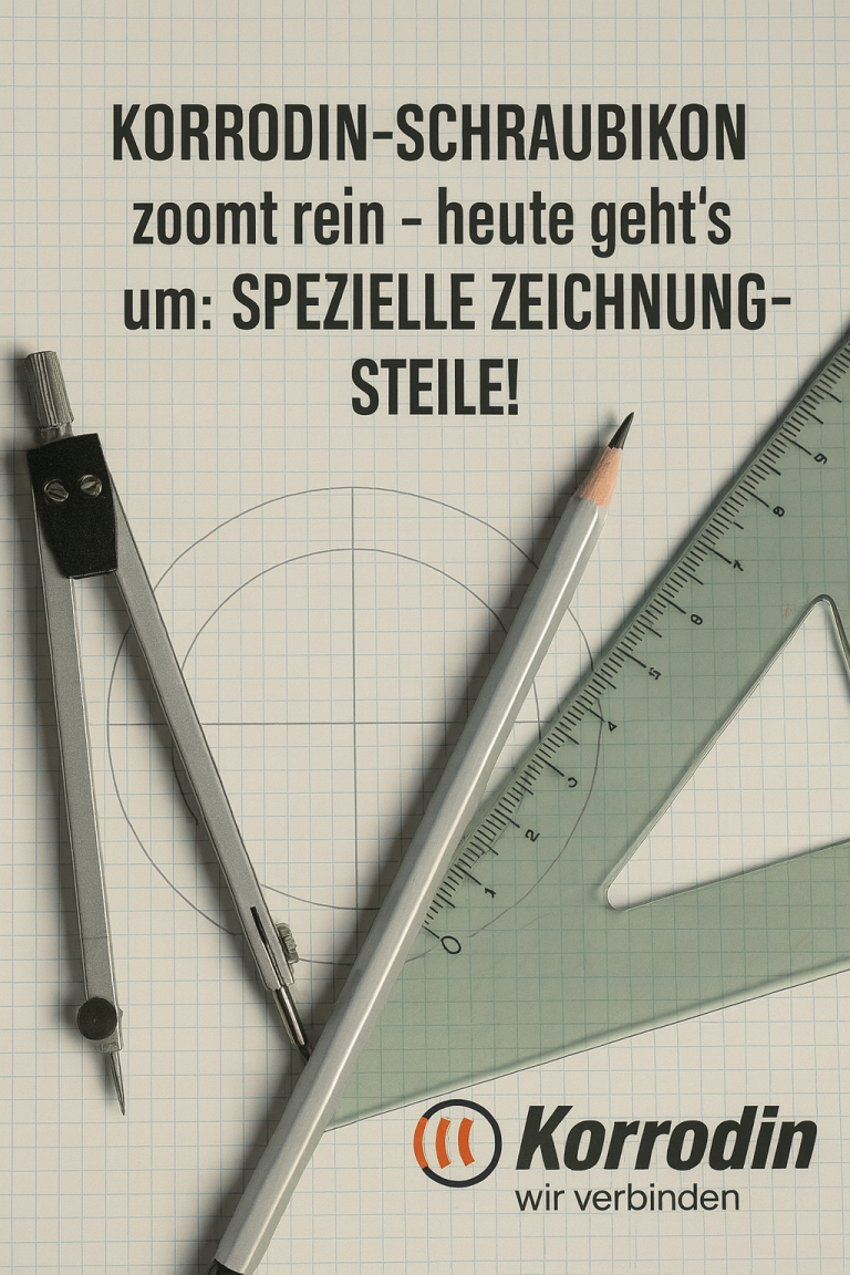 Korrodin-Schraubikon: heute im Fokus – Spezielle Zeichnungsteile!