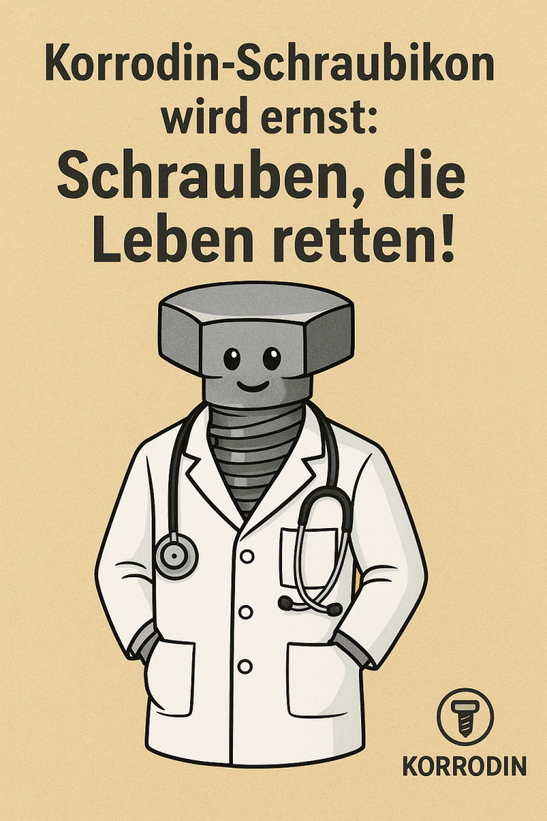 Korrodin-Schraubikon: Einweg-Sicherheitschrauben – Unsichtbare Komponenten mit entscheidender Schutzfunktion
