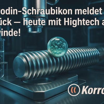 Korrodin Screw Icon: Microencapsulated Thread Locking – Integrated Thread-Locking Solution for Fasteners