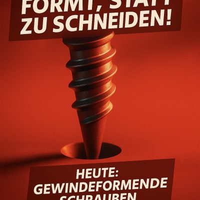 Korrodin Screw Icon: Thread-Forming Screws – Forming Instead of Cutting